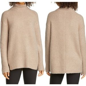 Vince Double Slit Mock Neck Sweater